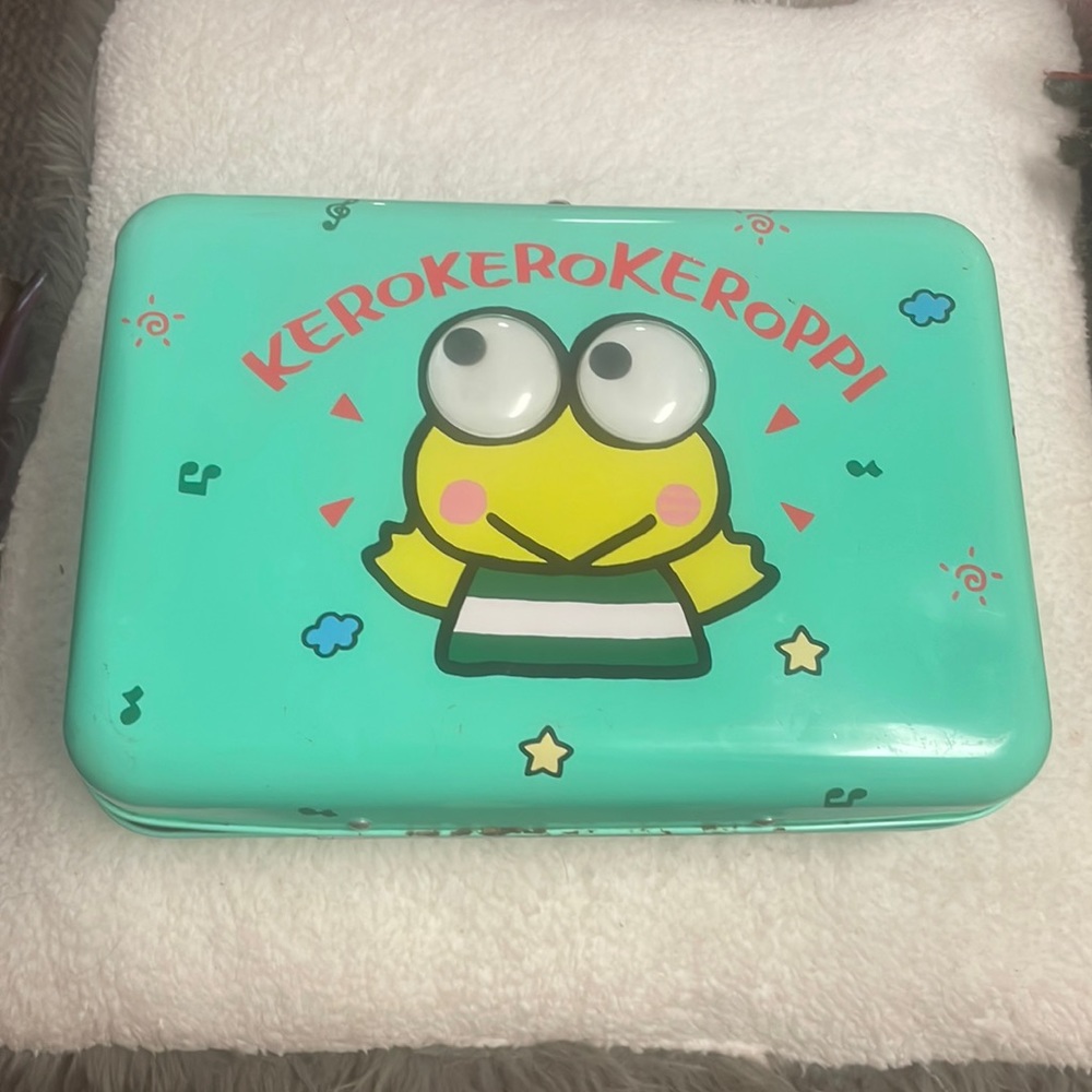 Vintage Sanrio Keropi metal lunchbox. 1988-1990. UPDATE!! Check description!